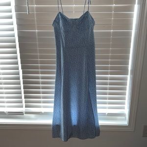 Flowy light blue maxi dress